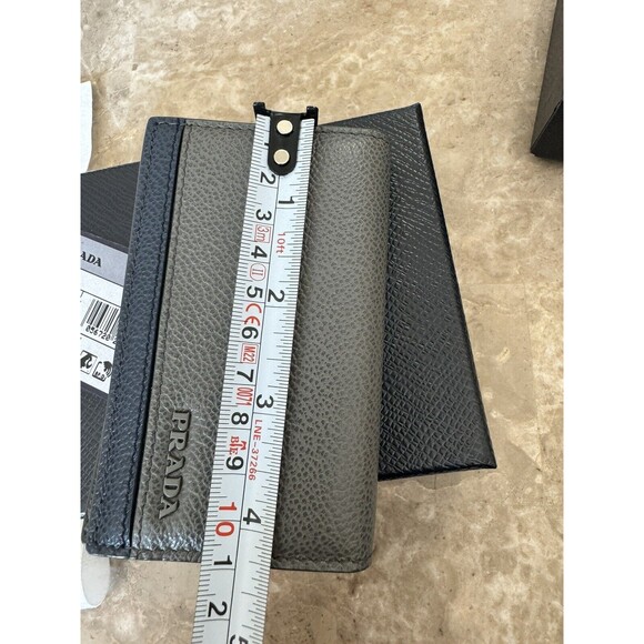 Prada Portacarte Di Cred Micro Vitello Leather Wallet Card Holder NWT - Picture 14 of 14